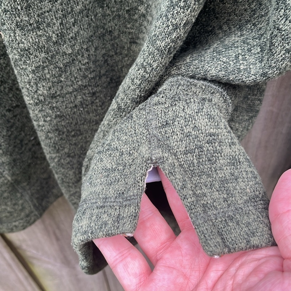 Woolrich XL Qtr Zip Pullover Forest Green with Chest Pocket - Picture 5 of 9